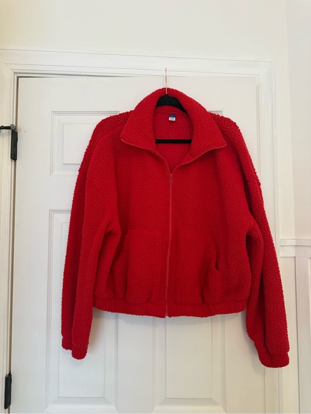Old Navy Bright Red Sherpa Jacket